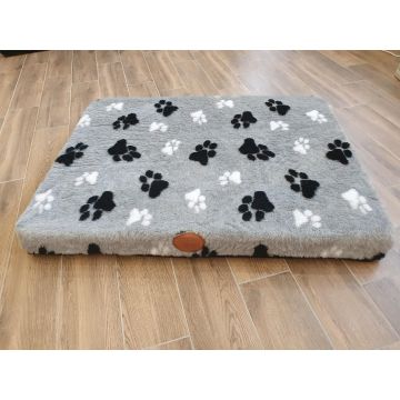 Lovely Nights blokkussen teddy 2 poot grijs