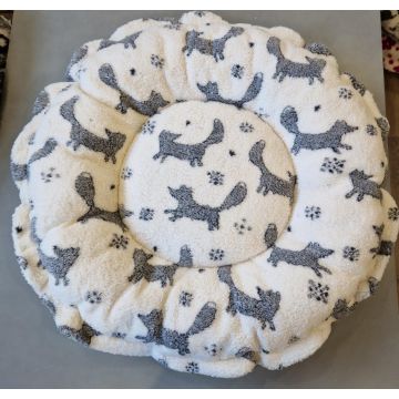 Lovely Nights kussen rond vos zwart