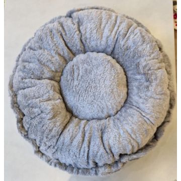 Lovely Nights kussen rond uni grijs