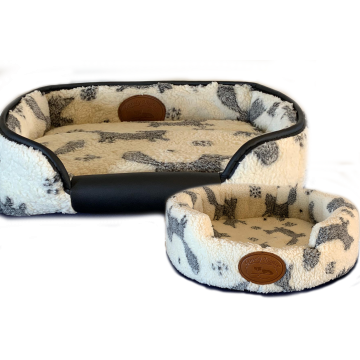 Lovely Nights mand  "animal collection" vos zwart