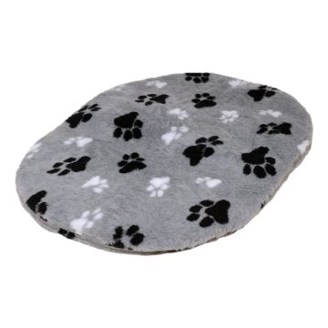 Lovely Nights teddykussen ovaal 2 poot grijs