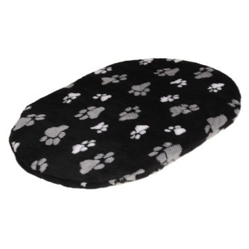 Lovely Nights teddykussen ovaal 2 poot zwart