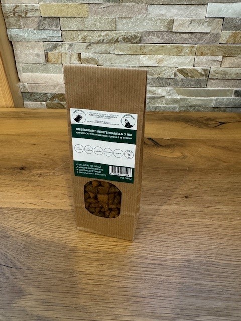 Nieuw! Kattensnack: Greenheart Mediterranean 3-Mix
